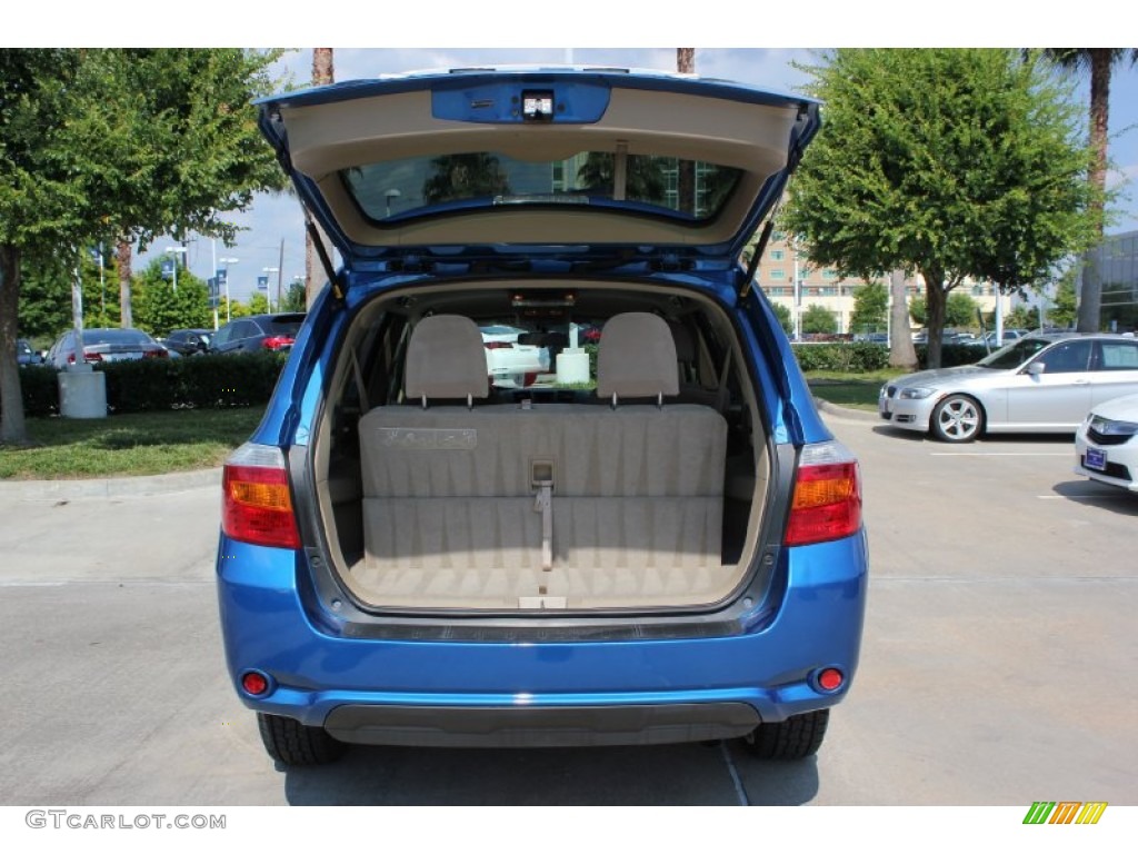 2008 Highlander  - Blue Streak Metallic / Black photo #18