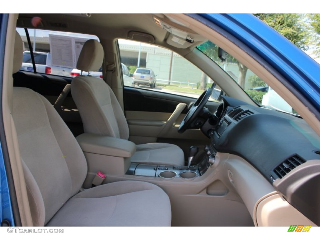 2008 Highlander  - Blue Streak Metallic / Black photo #25