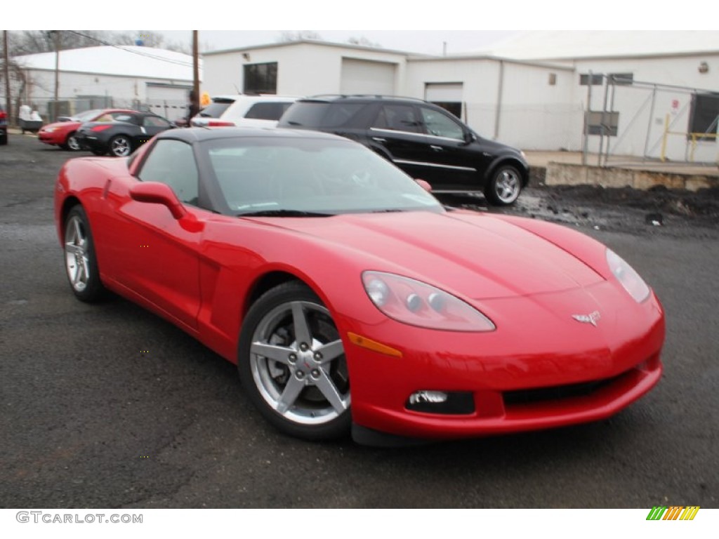 2005 Corvette Coupe - Precision Red / Ebony photo #4