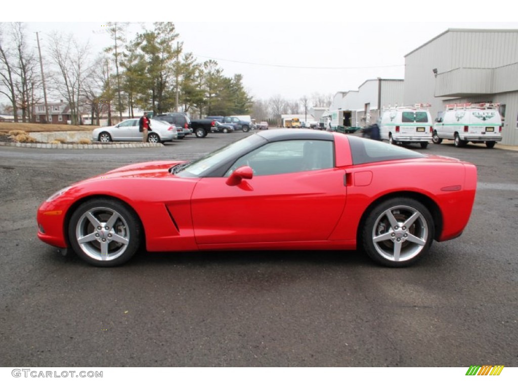 2005 Corvette Coupe - Precision Red / Ebony photo #11