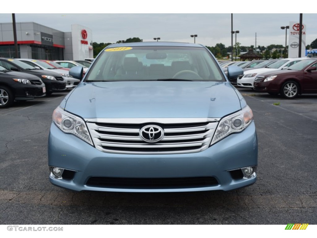 2011 Avalon Limited - Zephyr Blue Metallic / Light Gray photo #7