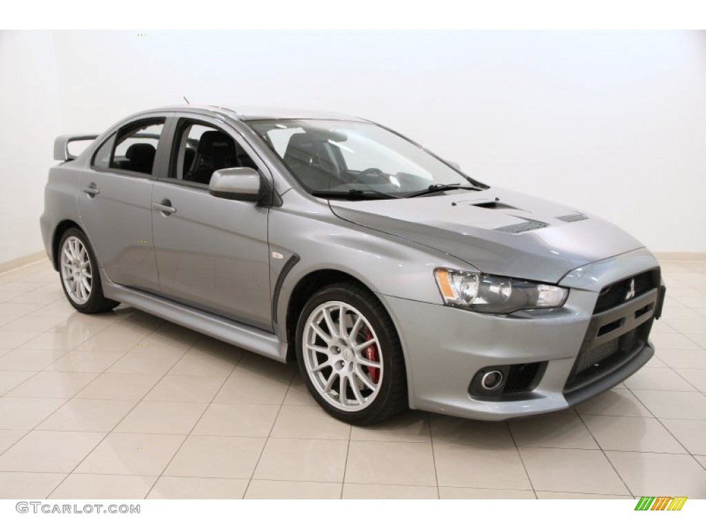 2014 Lancer Evolution GSR - Mercury Gray / Black photo #1