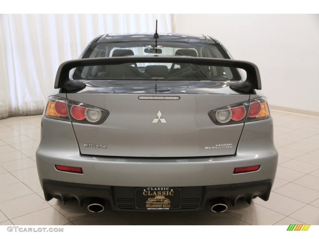 2014 Lancer Evolution GSR - Mercury Gray / Black photo #22