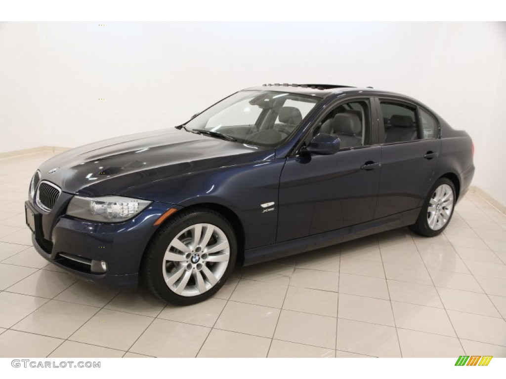 2011 3 Series 335i xDrive Sedan - Deep Sea Blue Metallic / Gray Dakota Leather photo #3