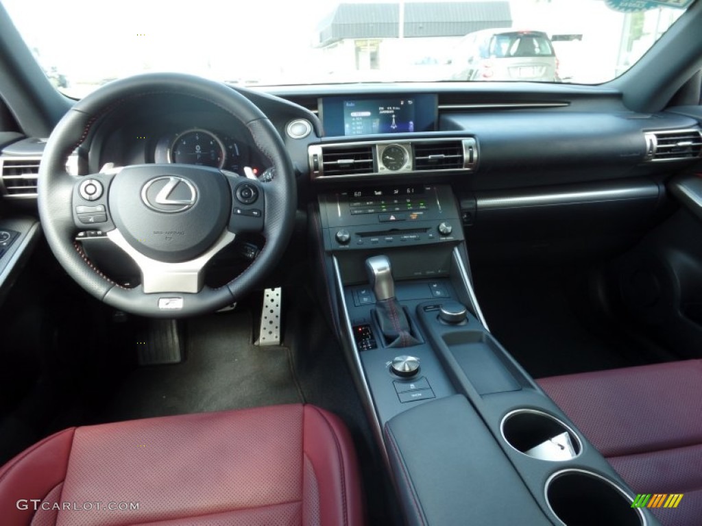 2015 Lexus IS 350 F Sport Rioja Red Dashboard Photo #104698023