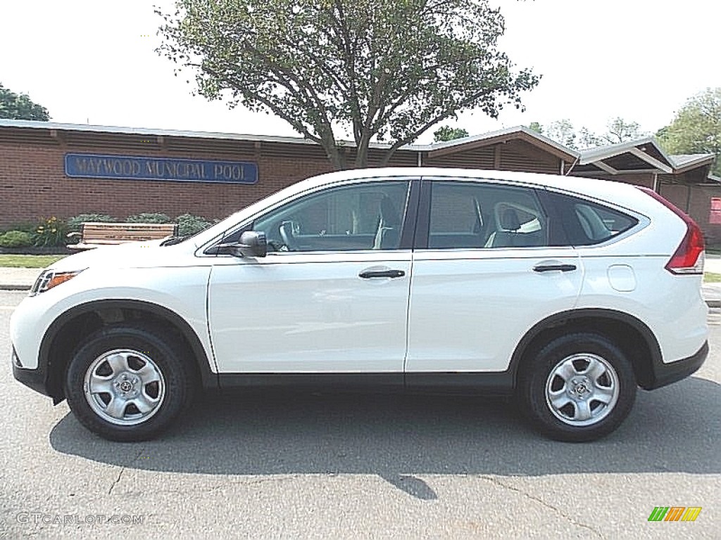 2014 CR-V LX AWD - White Diamond Pearl / Gray photo #2