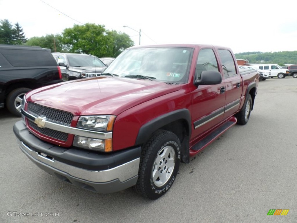 2004 Silverado 1500 Z71 Crew Cab 4x4 - Sport Red Metallic / Dark Charcoal photo #1