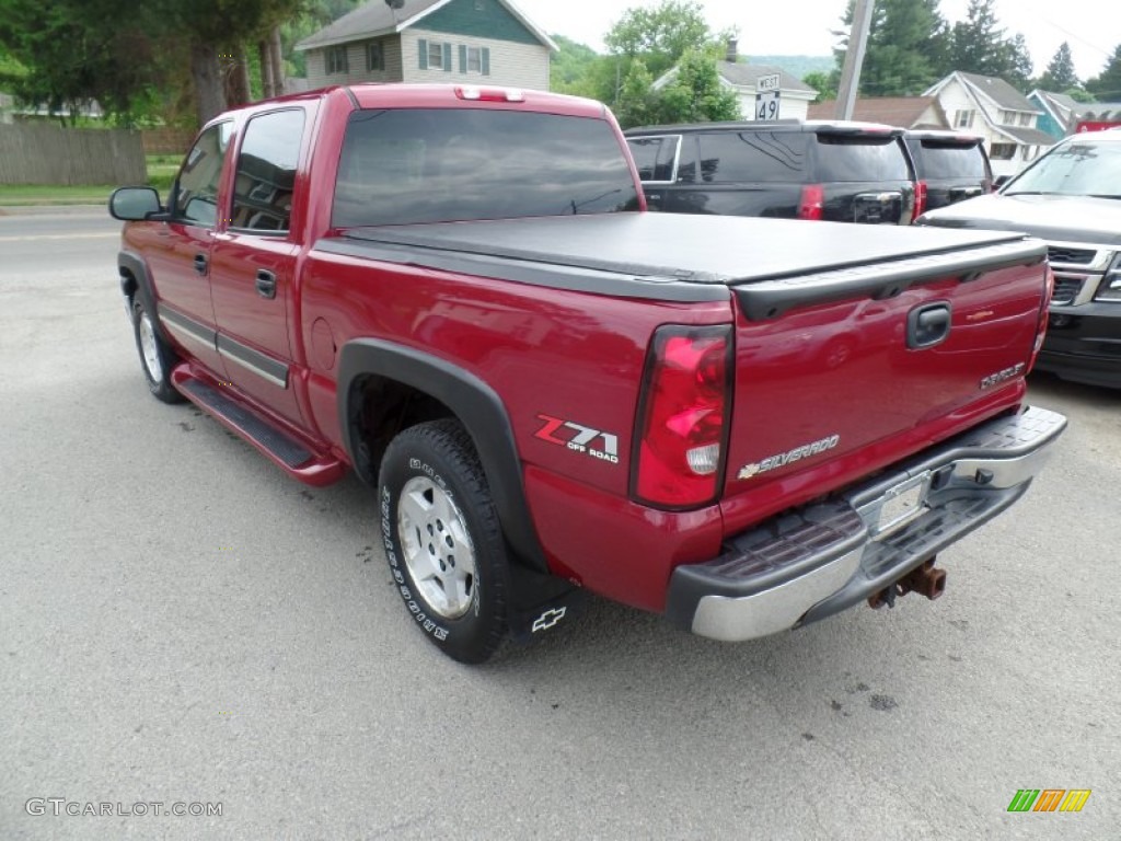 2004 Silverado 1500 Z71 Crew Cab 4x4 - Sport Red Metallic / Dark Charcoal photo #7