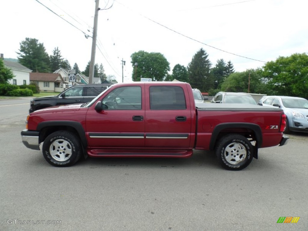 2004 Silverado 1500 Z71 Crew Cab 4x4 - Sport Red Metallic / Dark Charcoal photo #8