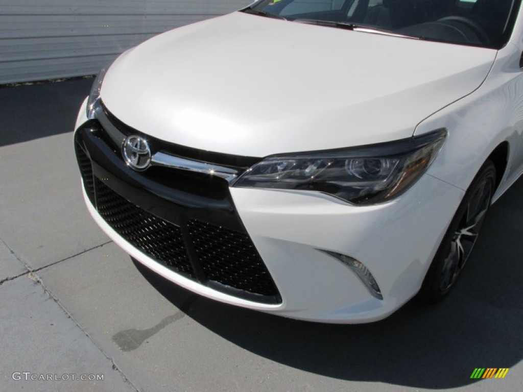 2015 Camry XSE V6 - Blizzard Pearl White / Black photo #10