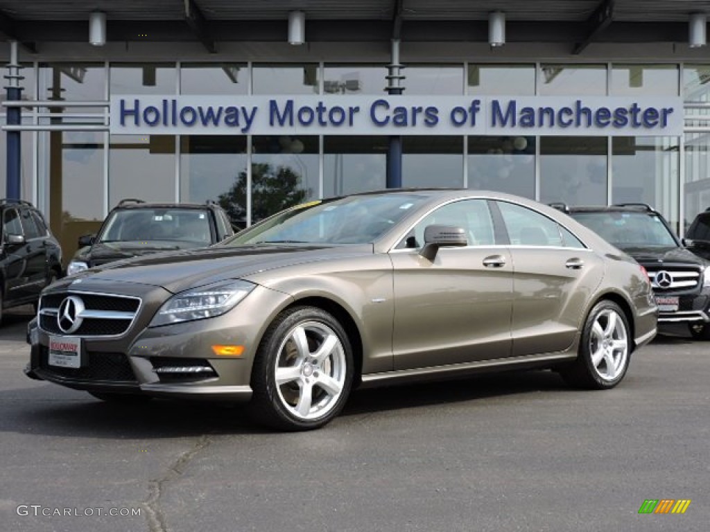 2012 CLS 550 4Matic Coupe - Indium Grey Metallic / Almond/Mocha photo #1