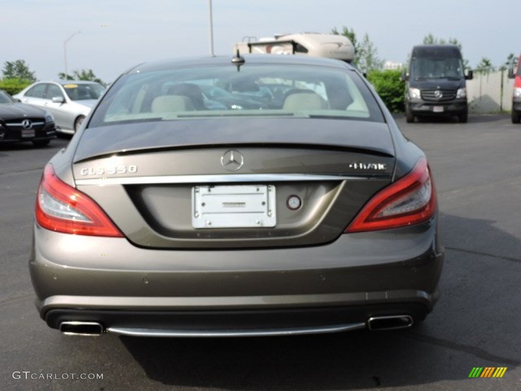 2012 CLS 550 4Matic Coupe - Indium Grey Metallic / Almond/Mocha photo #4