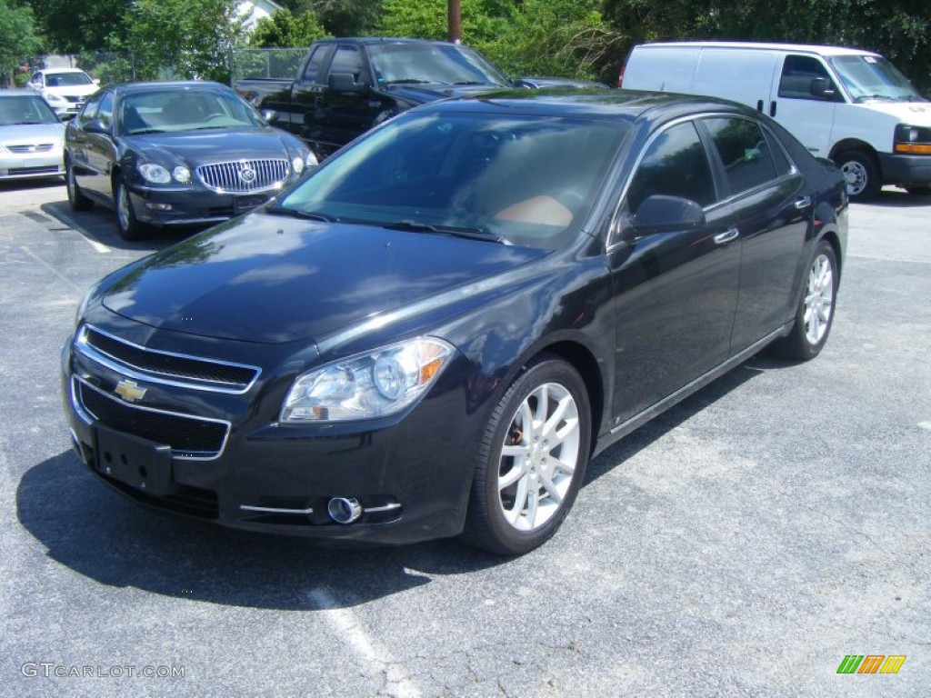 2009 Malibu LTZ Sedan - Imperial Blue Metallic / Ebony/Brick photo #1