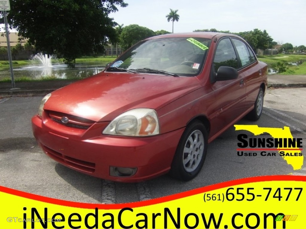 2003 Rio Sedan - Cinnamon / Gray photo #1