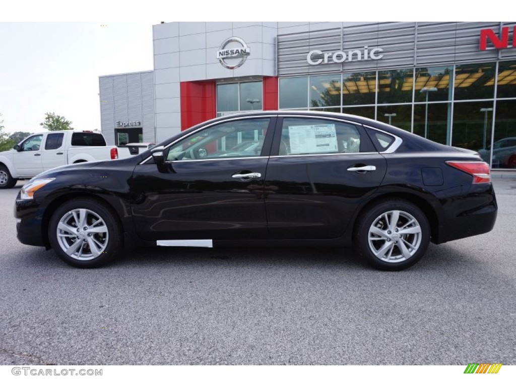 2015 Altima 2.5 SV - Super Black / Charcoal photo #2