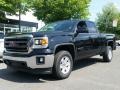 2015 Onyx Black GMC Sierra 1500 SLE Double Cab 4x4  photo #1