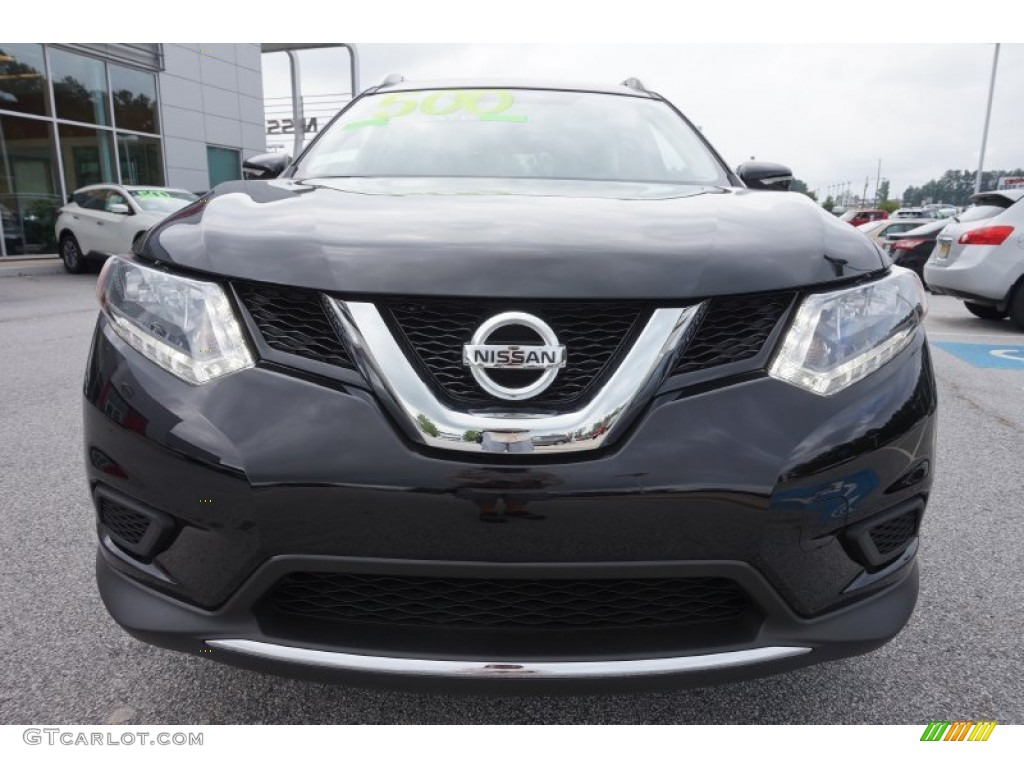 2015 Rogue SV AWD - Super Black / Charcoal photo #8