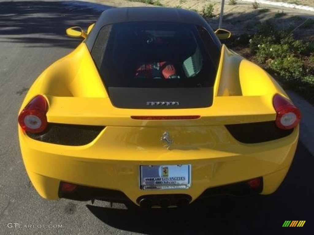 2013 458 Italia - Giallo Modena (Yellow) / Charcoal photo #7
