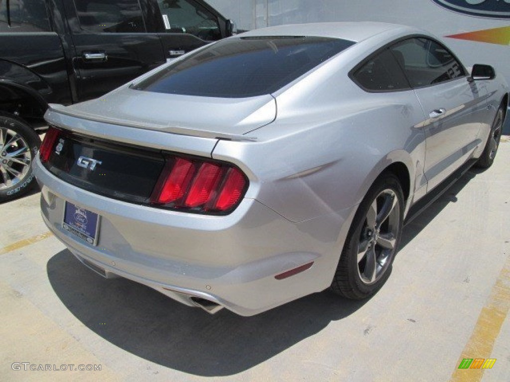 2015 Mustang GT Coupe - Ingot Silver Metallic / Ebony photo #12