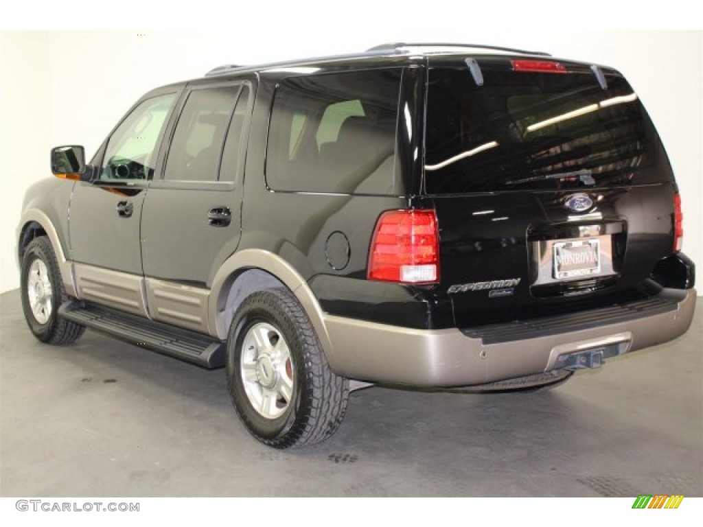 2003 Expedition Eddie Bauer - Black Clearcoat / Medium Parchment photo #3