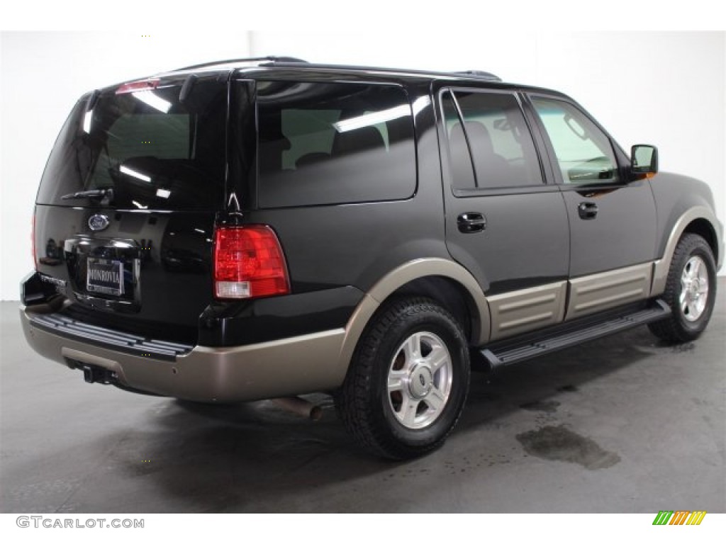 2003 Expedition Eddie Bauer - Black Clearcoat / Medium Parchment photo #4