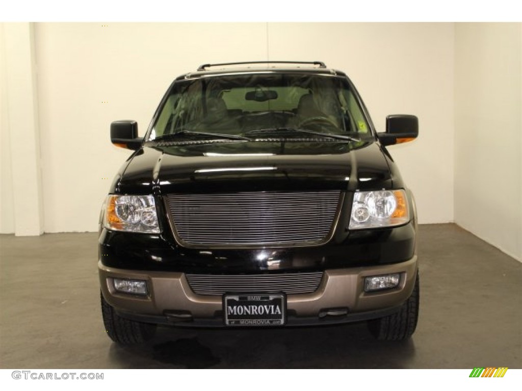 2003 Expedition Eddie Bauer - Black Clearcoat / Medium Parchment photo #7