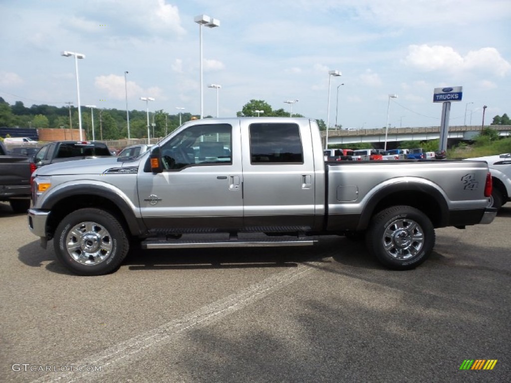 2015 F250 Super Duty Lariat Crew Cab 4x4 - Ingot Silver / Black photo #7