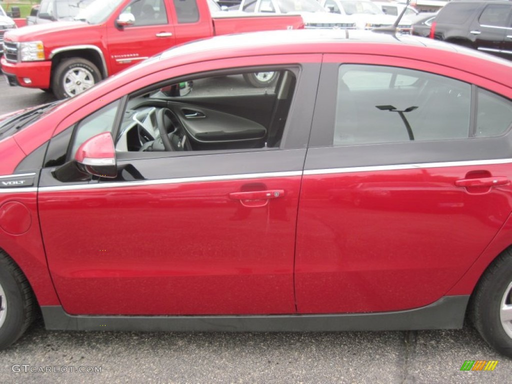 2012 Volt Hatchback - Crystal Red Tintcoat / Jet Black/Ceramic White Accents photo #2