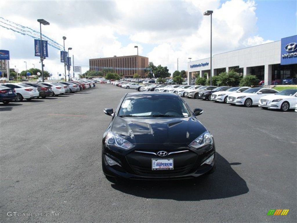 2015 Genesis Coupe 3.8 - Caspian Black / Black photo #2