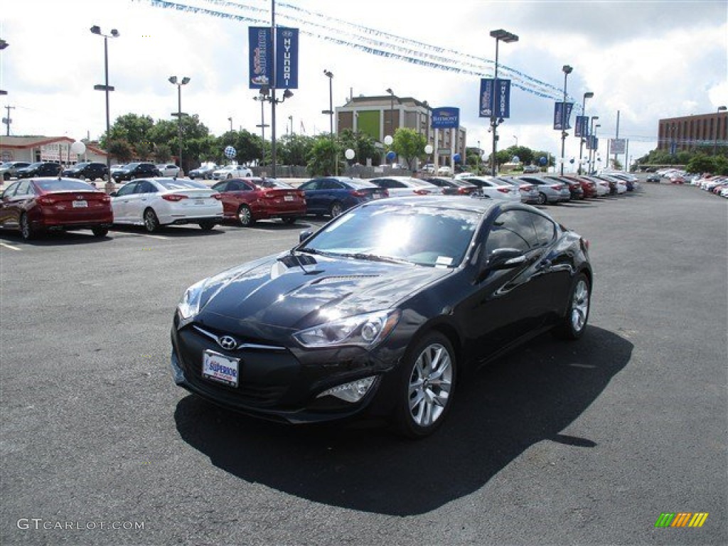 2015 Genesis Coupe 3.8 - Caspian Black / Black photo #3