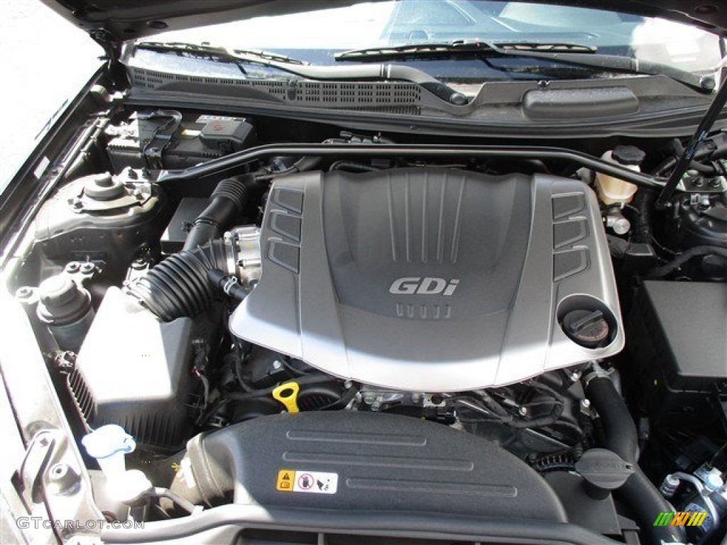 2015 Genesis Coupe 3.8 - Caspian Black / Black photo #4
