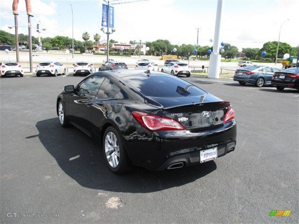 2015 Genesis Coupe 3.8 - Caspian Black / Black photo #6