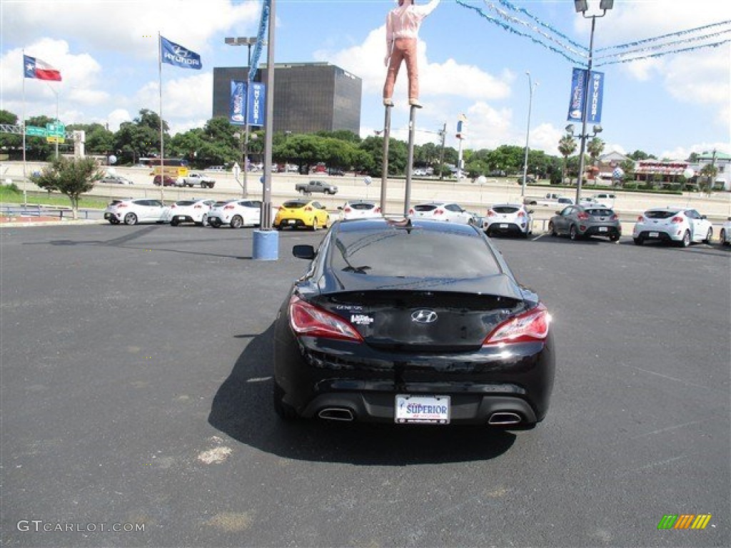 2015 Genesis Coupe 3.8 - Caspian Black / Black photo #7