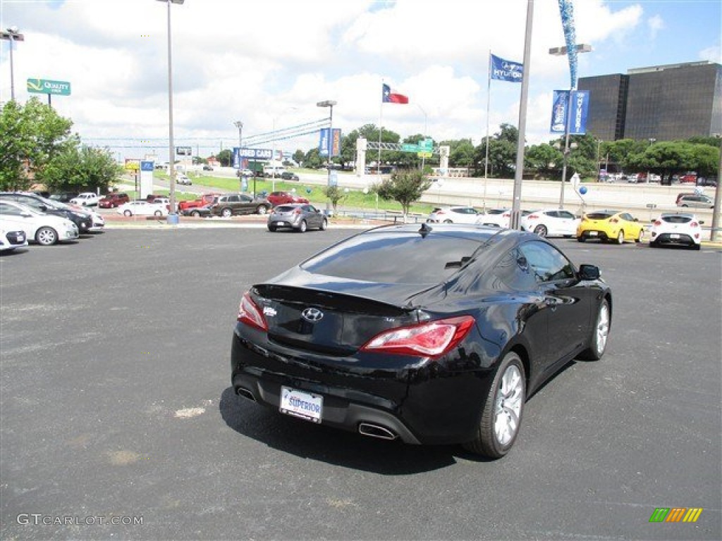 2015 Genesis Coupe 3.8 - Caspian Black / Black photo #8