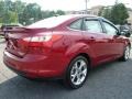 2013 Ruby Red Ford Focus Titanium Sedan  photo #2