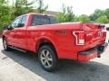 2015 Race Red Ford F150 XLT SuperCab 4x4  photo #4