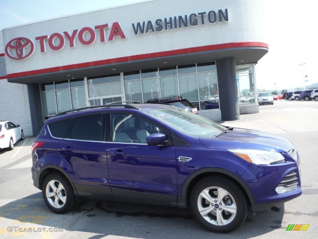 2014 Escape SE 1.6L EcoBoost 4WD - Deep Impact Blue / Charcoal Black photo #2