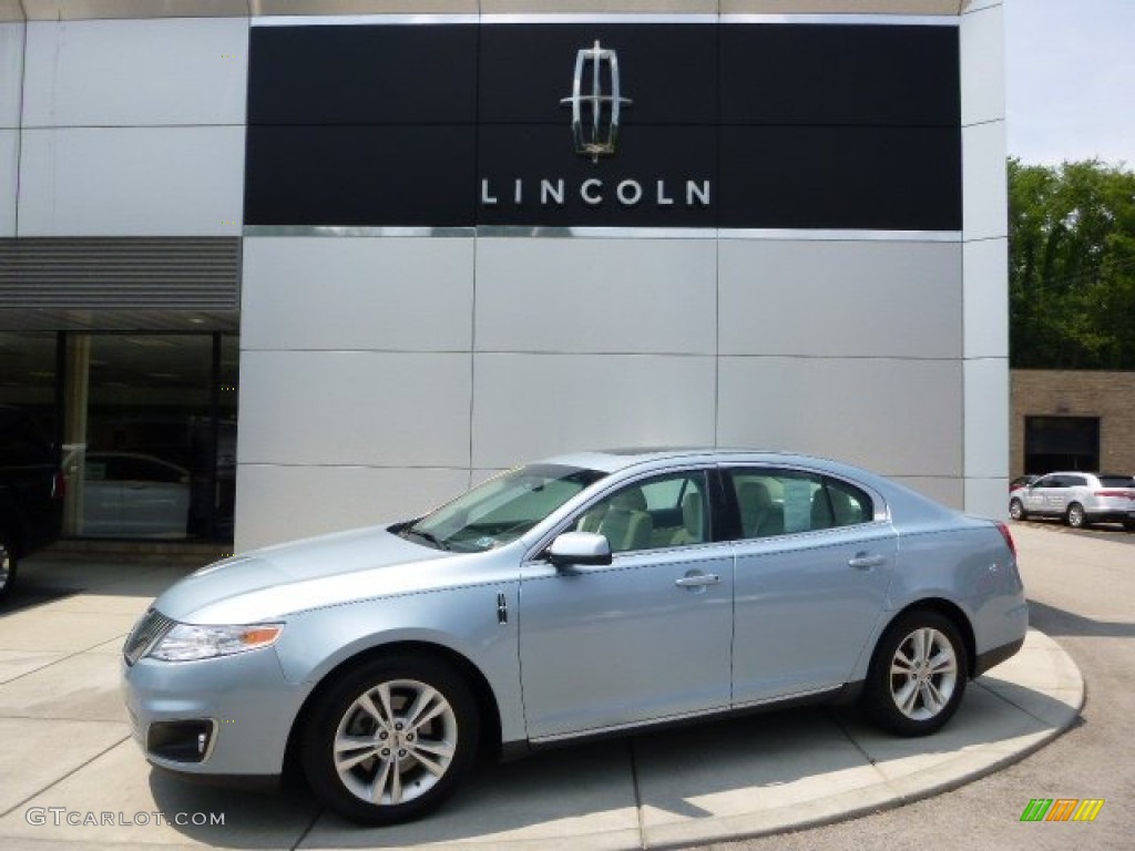 Light Ice Blue Metallic Lincoln MKS