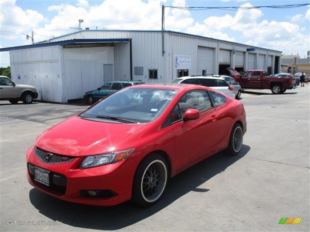 2012 Civic Si Coupe - Rallye Red / Black photo #3