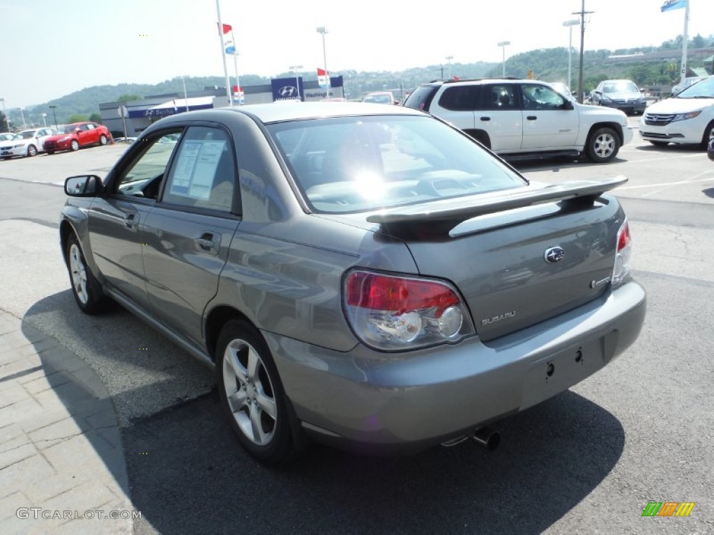 2006 Impreza 2.5i Sedan - Steel Gray Metallic / Anthracite Black photo #7