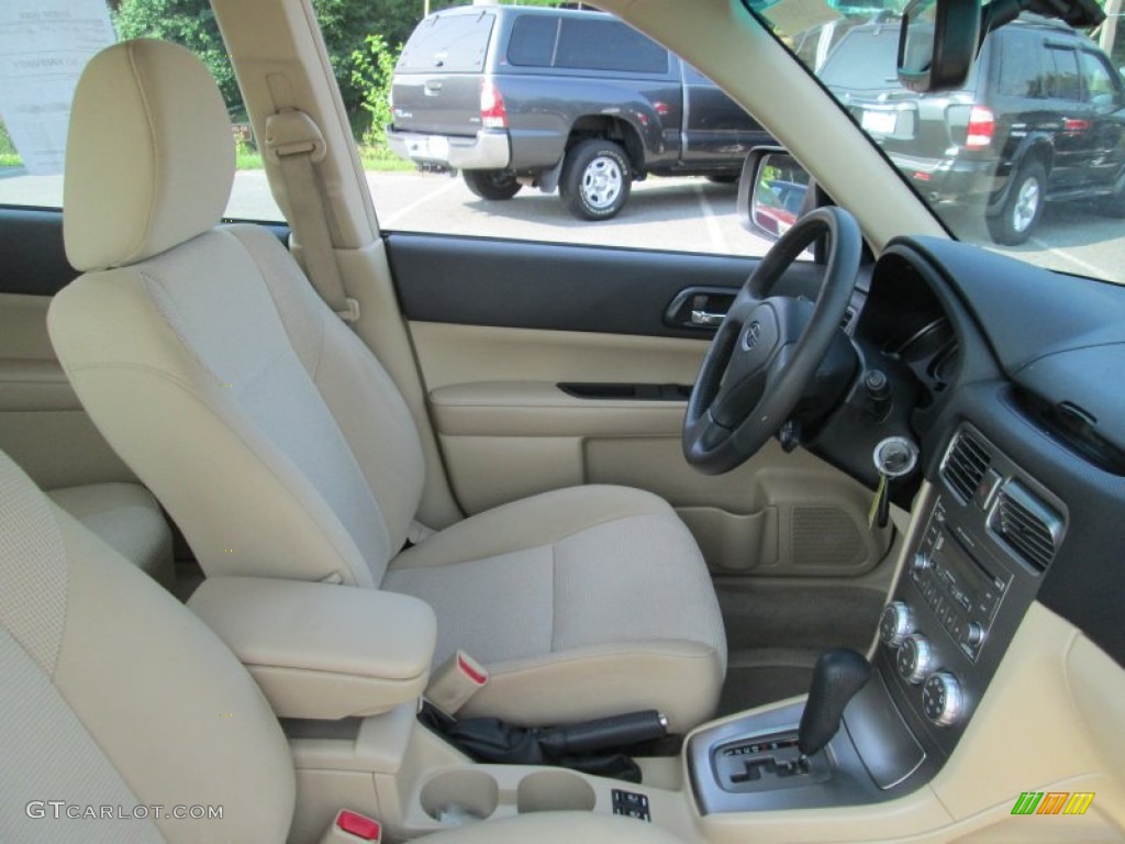 2008 Forester 2.5 X - Garnet Red Pearl / Desert Beige photo #16