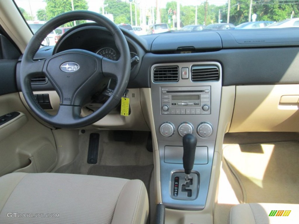 2008 Forester 2.5 X - Garnet Red Pearl / Desert Beige photo #17