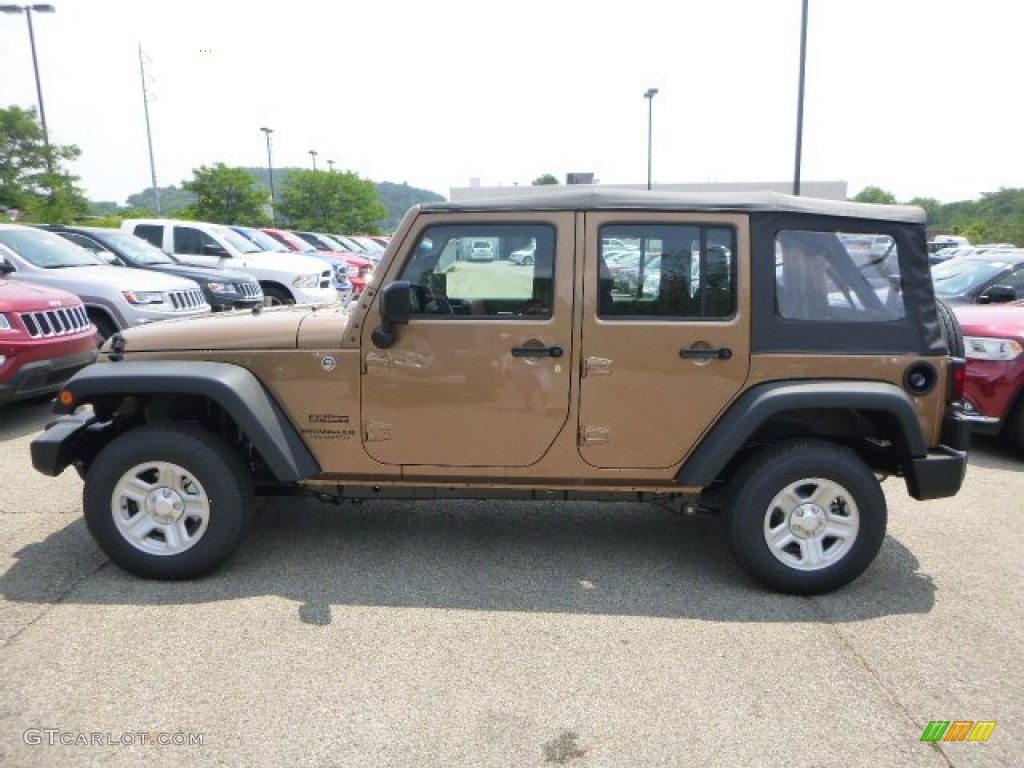 2015 Wrangler Unlimited Sport 4x4 - Copper Brown Pearl / Black photo #2