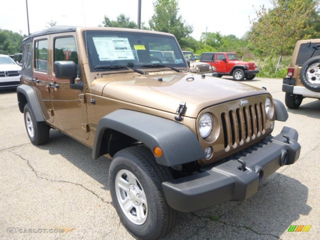 2015 Wrangler Unlimited Sport 4x4 - Copper Brown Pearl / Black photo #9