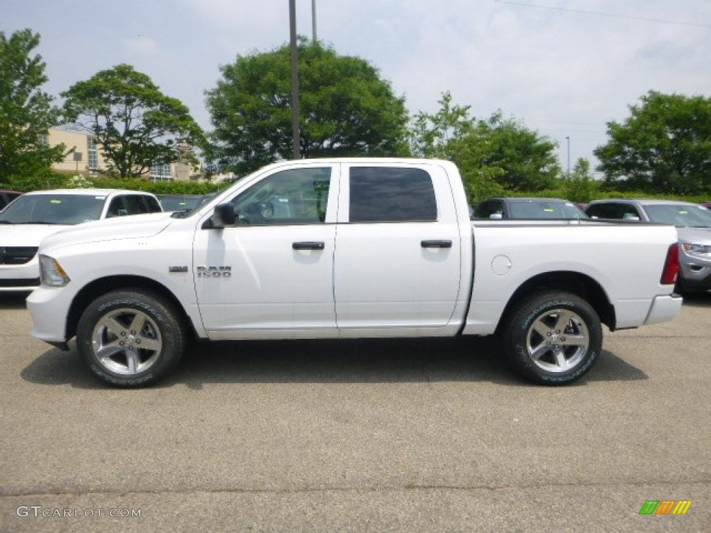 2015 1500 Express Crew Cab 4x4 - Bright White / Black/Diesel Gray photo #2