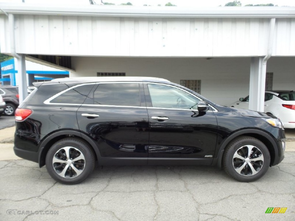 2016 Sorento EX AWD - Ebony Black / Satin Black photo #1