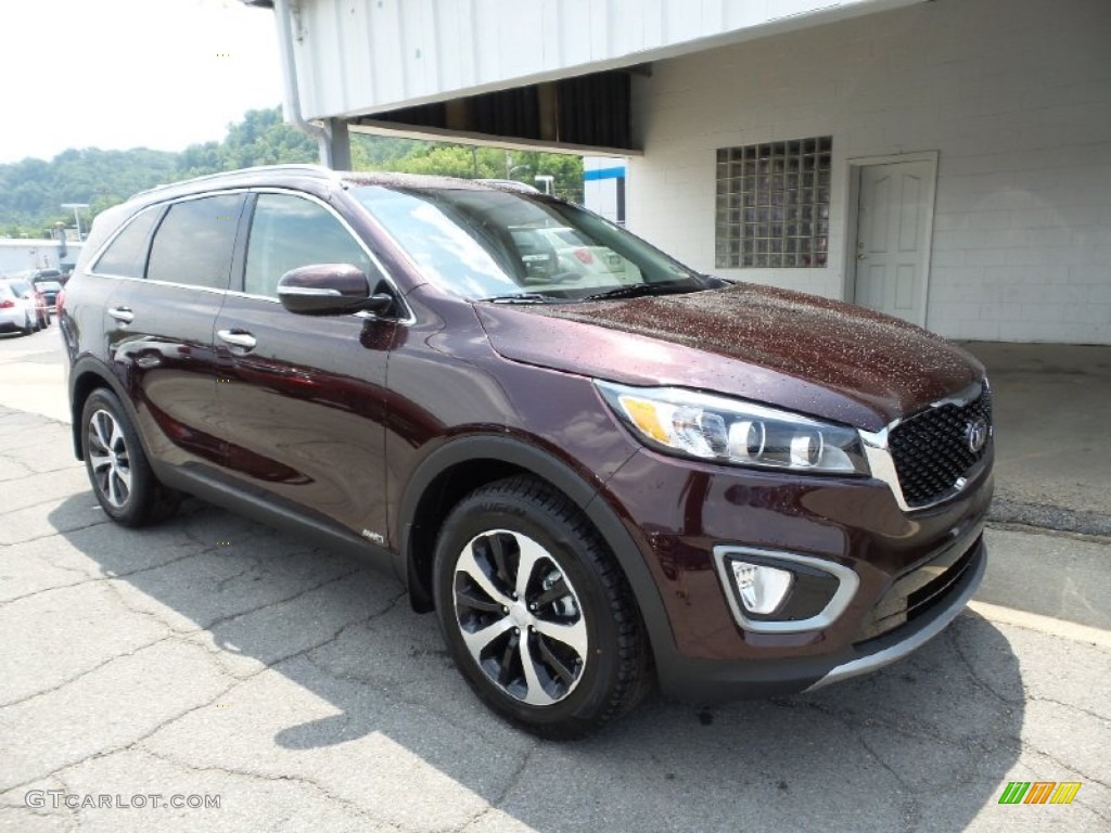 Dark Cherry 2016 Kia Sorento EX AWD Exterior Photo #104741309
