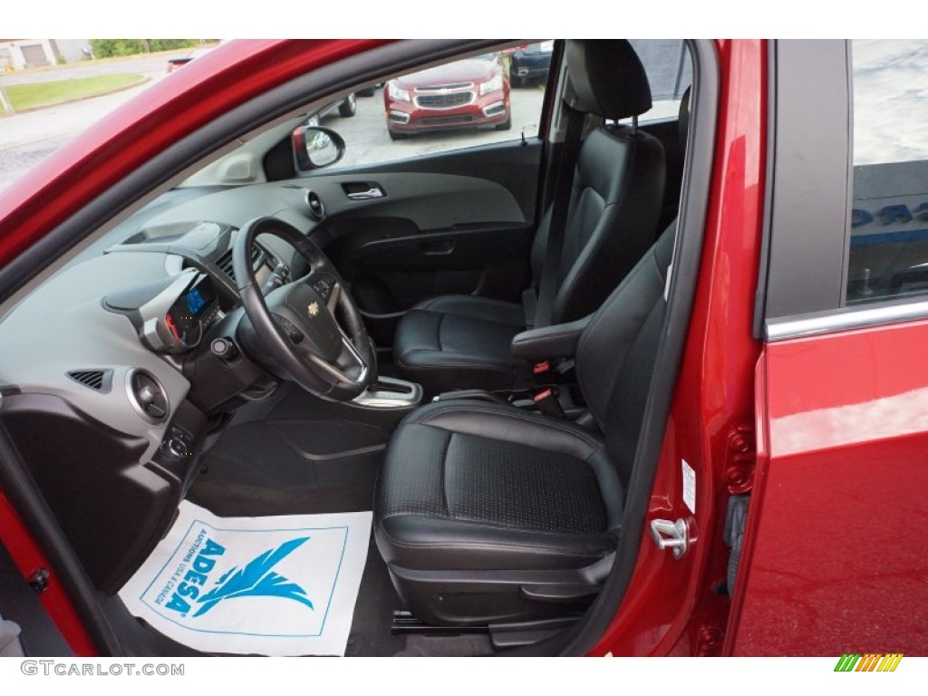 2014 Sonic LTZ Hatchback - Crystal Red Tintcoat / Jet Black/Dark Titanium photo #9