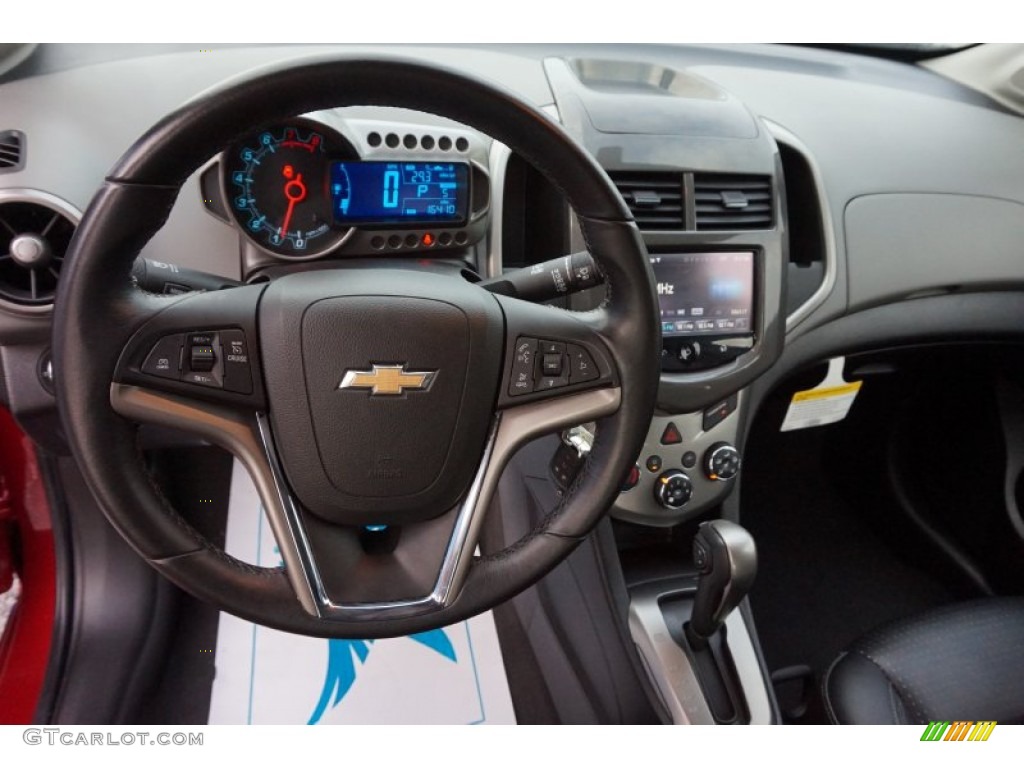 2014 Sonic LTZ Hatchback - Crystal Red Tintcoat / Jet Black/Dark Titanium photo #10