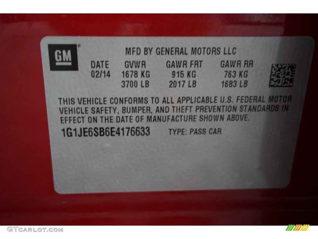 2014 Sonic LTZ Hatchback - Crystal Red Tintcoat / Jet Black/Dark Titanium photo #16